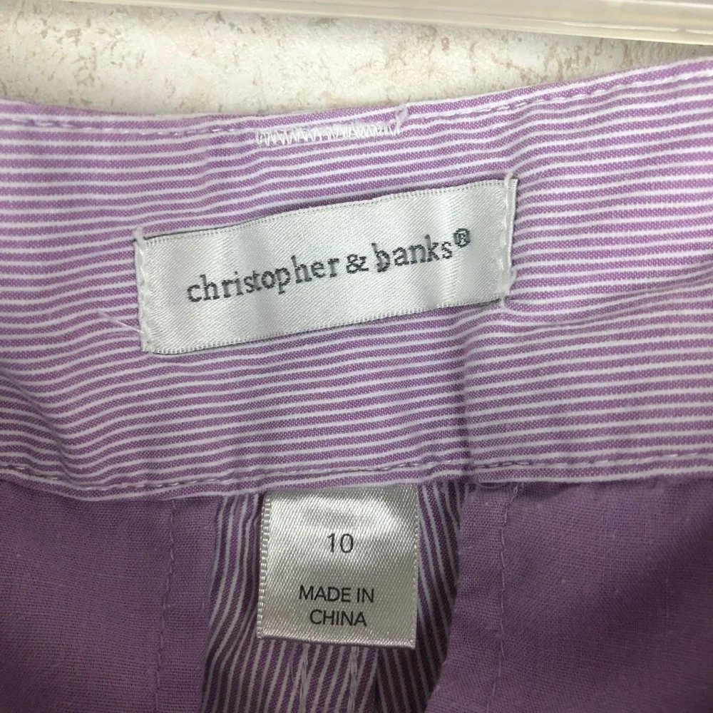 Christopher & Banks light purple lavender pants pastel spring - Picture 9 of 9